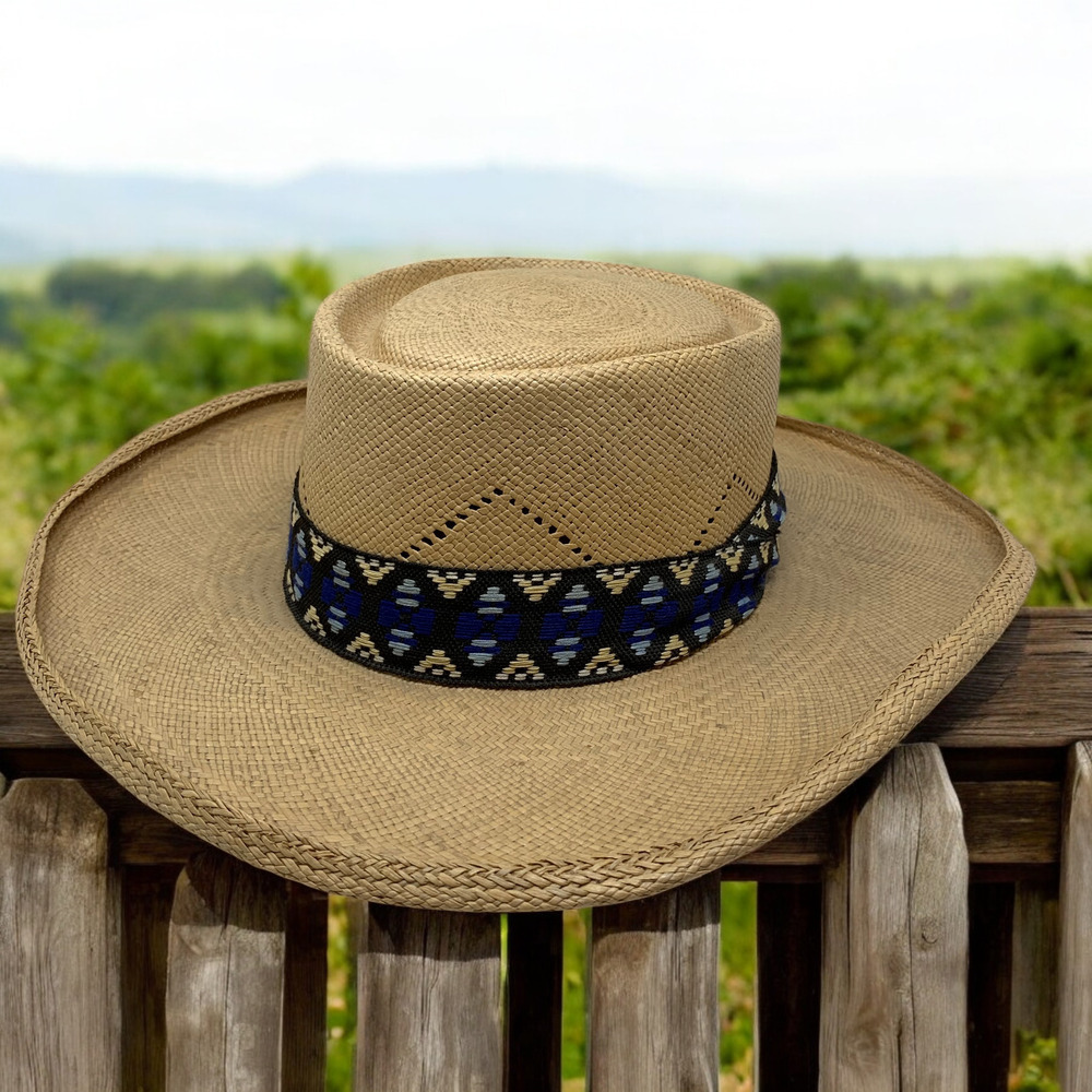 Vintage Tardan Acapulco Mexico Legitimo Panama Western Hat Sz 55 Braided Band